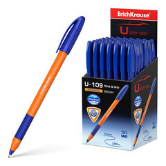 Tušinukas ErichKrause ® U-109 Orange Stick & Grip 1.0, Ultra Glide Technology, mėlynas, 50 vnt. kaina ir informacija | Rašymo priemonės | pigu.lt