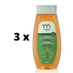 Šampūnas MARGARITA su alaus mielėmis ploniems plaukams, 400ml x 3 vnt. pakuotė kaina ir informacija | Šampūnai | pigu.lt