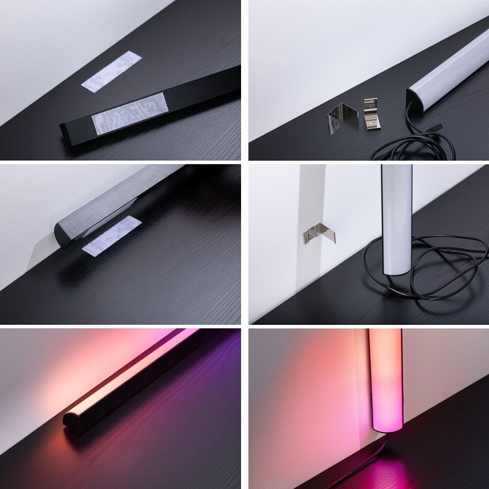 kaina RGB Paulmann 2x0,6W Lightbar RGB Dynamic LED 2x24lm