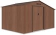 Metalinis įrankių namelis MADISON 11x8 walnut kaina ir informacija | Sodo nameliai, malkinės, pastogės | pigu.lt