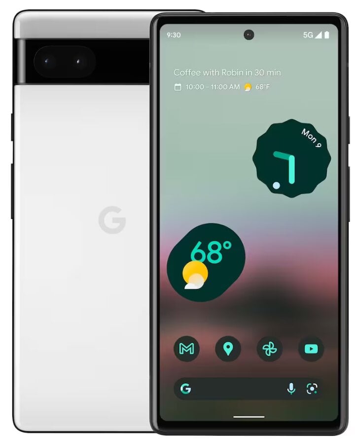 Google Pixel 6a 6/128 GB White цена и информация | Mobilieji telefonai | pigu.lt