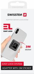 Swissten Adapter for easy Lock / Клейкая пластина для крепления смартфона цена и информация | Держатели для телефонов | pigu.lt