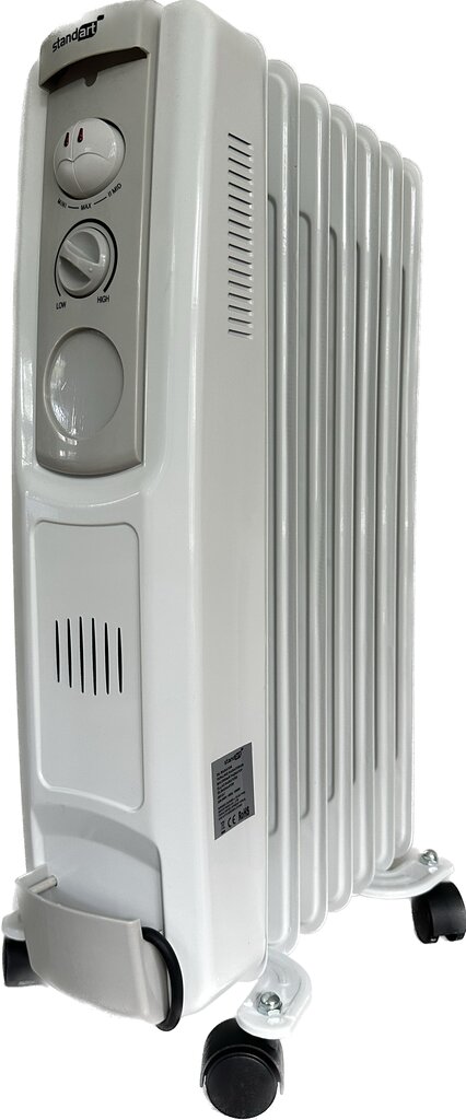 Alyvos radiatorius STANDART OR15-7, 1500W kaina ir informacija | Šildytuvai | pigu.lt