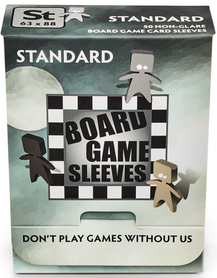 Kortų įmautės Board Games Sleeves Non-Glare Standard, 63x88mm, 50 vnt. цена и информация | Stalo žaidimai, galvosūkiai | pigu.lt