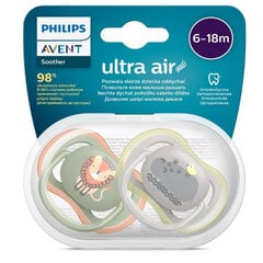 Пустышка Philips Avent Ultra Air SCF085/17, 6-18 месяцев, 2 штуки цена и информация | Пустышки | pigu.lt
