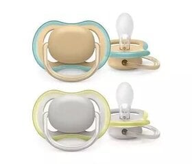 Пустышка Philips Avent Ultra Air SCF085/15, 0-6 месяцев, 2 шт. цена и информация | Пустышки | pigu.lt