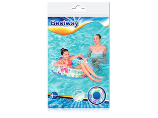 Pripučiamas plaukimo ratas Bestway, 91 cm, mėlynas kaina ir informacija | Pripučiamos ir paplūdimio prekės | pigu.lt