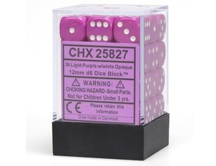 Kauliukų rinkinys Chessex Opaque, 12mm, d6 kaina ir informacija | Stalo žaidimai, galvosūkiai | pigu.lt