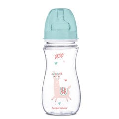 Антиколиковая бутылочка с широким горлышком Canpol Babies EasyStart 35/222, 300 мл, зеленый цена и информация | Бутылочки и аксессуары | pigu.lt