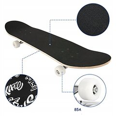 Klasikinė riedlentė 79 cm, ABEC-9, black/white kaina ir informacija | Nenurodyta Sportas, laisvalaikis, turizmas | pigu.lt