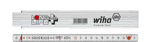 Sulankstomas metras WIHA Longlife Plus (2 m, 10 segmentų) kaina ir informacija | Mechaniniai įrankiai | pigu.lt