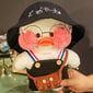 Minkštas pliušinis ančiukas lalafanfan su juoda kepure, 32cm kaina ir informacija | Minkšti (pliušiniai) žaislai | pigu.lt