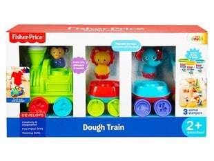 Поезд + тесто Fisher Price 3 цвета цена и информация | Развивающие игрушки | pigu.lt