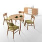 Valgomojo komplektas JAXTON stalas, 4 kėdės kaina ir informacija | Valgomojo komplektai | pigu.lt