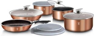 Berlinger Haus Metallic Line Rose Gold Набор посуды, 12 предметов цена и информация | Кастрюли, скороварки | pigu.lt