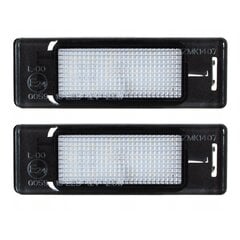 LED valstybinio numerio ženklo žibinto komplektas, AutoTune, skirtas Peugeot 1007, 106 II, 207, 207 CC, SW, Peugeot 3008, Peugeot 307, Peugeot 307, Peugeot 307, Peugeot 308, Peugeot 406, Peugeot 407, kaina ir informacija | Automobilių žibintai | pigu.lt