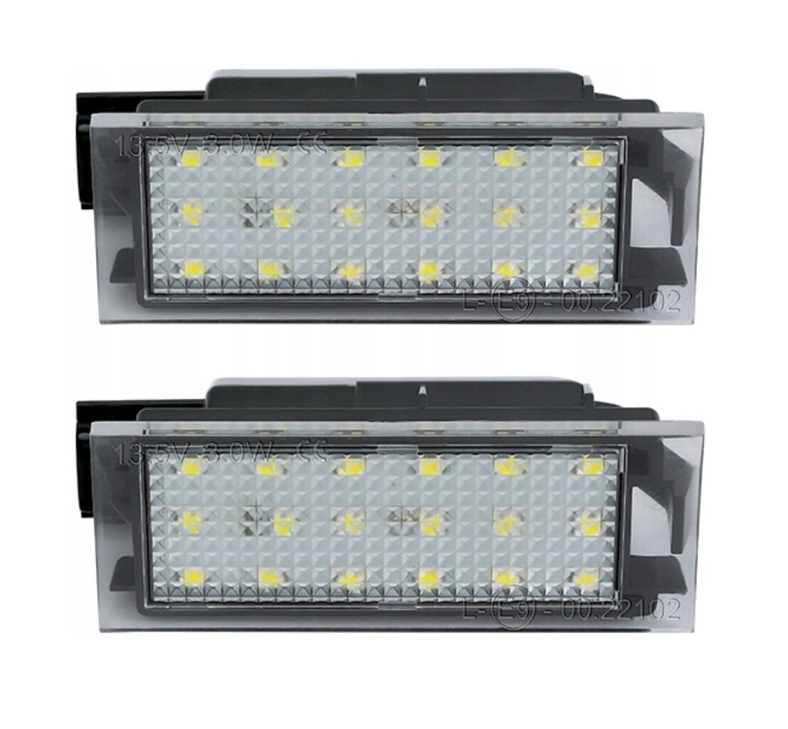 LED valstybinio numerio ženklo žibinto komplektas, AutoTune, skirtas Dacia Logan II, Dacia Sandero II, Nissan Interstar, Nissan NV200, Nissan NV300, Nissan NV400, Opel Movano A, Opel Movano B, Opel Vi kaina ir informacija | Automobilių žibintai | pigu.lt