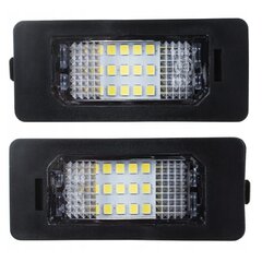 LED valstybinio numerio lempučių rinkinys, „AutoTune“, skirtas BMW E39 serijai 5, BMW E60 serijai 5, BMW E61 serijai 5, BMW E70 serijai X5, BMW E82 serijai 1, BMW E88 serijai 1, BMW E90 serijai 3, BMW kaina ir informacija | Automobilių žibintai | pigu.lt