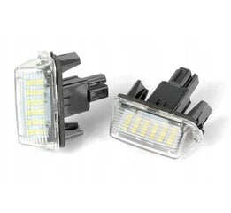 LED valstybinio numerio ženklo žibintų rinkinys, AutoTune, skirtas Toyota Auris E15 FL (po atnaujinimo), Toyota Auris KOMBI, Toyota Avensis, Toyota Camry, Toyota Corolla E16, Toyota Prius C, Toyota Ve kaina ir informacija | Automobilių žibintai | pigu.lt