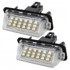 LED valstybinio numerio ženklo žibintų rinkinys, AutoTune, skirtas Toyota Auris E15 FL (po atnaujinimo), Toyota Auris KOMBI, Toyota Avensis, Toyota Camry, Toyota Corolla E16, Toyota Prius C, Toyota Ve kaina ir informacija | Automobilių žibintai | pigu.lt