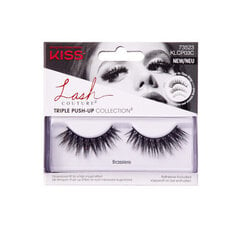 Priklijuojamos blakstienos Kiss My Face Lash Couture Triple Push-Up Collection kaina ir informacija | Priklijuojamos blakstienos, blakstienų rietikliai | pigu.lt