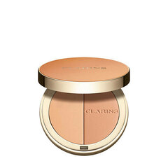 Kompaktinė pudra Clarins Plus Ever Bronze, 01 Light, 10 g kaina ir informacija | Makiažo pagrindai, pudros | pigu.lt