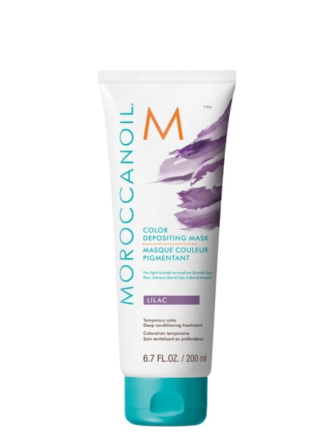 Atspalvį suteikianti plaukų kaukė Moroccanoil 200 ml, Lilac kaina ir informacija | Plaukų dažai | pigu.lt