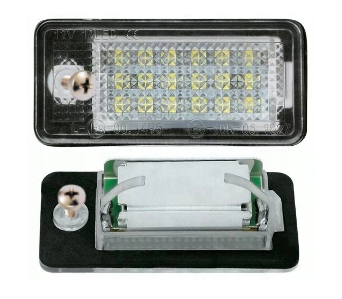 AutoTune valstybinio numerio LED lempučių rinkinys, skirtas Audi A6 C5 Estate Avant kaina ir informacija | Automobilių žibintai | pigu.lt