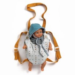 Lėlės kūdikio nešioklė Djeco Pomea, pilka, DJ07840 kaina ir informacija | Žaislai mergaitėms | pigu.lt