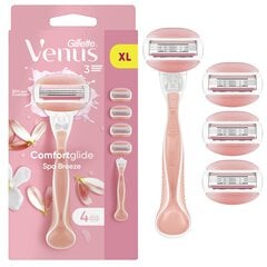 Набор для бритья Gillette Venus Breeze Women's Shaver + 4 головки цена и информация | Косметика и средства для бритья | pigu.lt