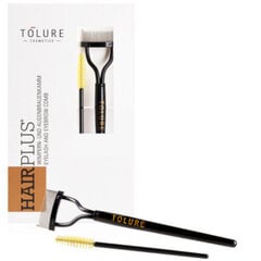 Šukos su blakstienų šepetėliu Tolure Cosmetics Eyelash & Eyebrow Comb Set kaina ir informacija | Makiažo šepetėliai, kempinėlės | pigu.lt