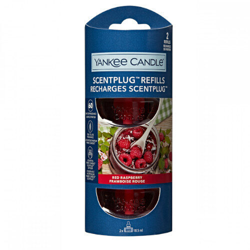 Namų kvapo papildymas Yankee Candle Scentplug Refills Recharges Scentplug Red Rasberry, 2 x 18,5 ml kaina ir informacija | Namų kvapai | pigu.lt