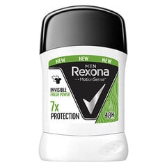 Pieštukinis antiperspirantas vyrams REXONA Invisible Fresh & Power 50 ml цена и информация | Дезодоранты | pigu.lt