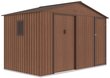 Metalinis įrankių namelis FALCON 11x6 walnut kaina ir informacija | Sodo nameliai, malkinės, pastogės | pigu.lt