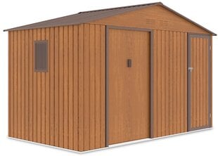 Metalinis įrankių namelis FALCON 11x6 oak brown цена и информация | Садовые сараи, дровницы | pigu.lt