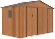 Metalinis įrankių namelis FALCON 11x6 oak brown цена и информация | Sodo nameliai, malkinės, pastogės | pigu.lt