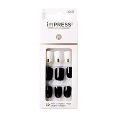 Искусственные ногти imPress Nails Midnight Drive, 30 шт. цена и информация | Книпсер для ногтей NGHIA EXPORT NC-03  | pigu.lt