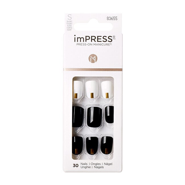 Dirbtiniai nagai imPress Nails Midnight Drive, 30 vnt kaina ir informacija | Manikiūro, pedikiūro priemonės | pigu.lt