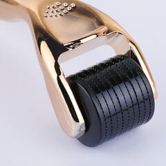 Ролик с микроиглами для лица Single Microneedle Roller Golden Handle цена и информация | Массажеры для лица, инструменты для чистки лица | pigu.lt