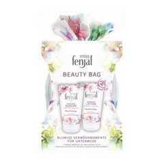 Rinkinys Fenjal Miss Floral Fantasy: dušo želė, 75 ml + kūno losjonas, 75 ml + kosmetinė kaina ir informacija | Dušo želė, aliejai | pigu.lt