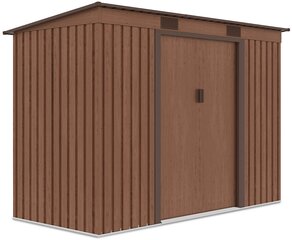 Metalinis įrankių namelis OREGON 9x4 walnut цена и информация | Садовые сараи, дровницы | pigu.lt