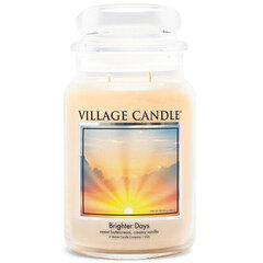 Ароматическая свеча Village Candle «Brighter Days» в стеклянной банке, 602 г цена и информация | Подсвечники, свечи | pigu.lt