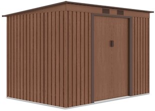 Metalinis įrankių namelis OREGON 9x6 walnut цена и информация | Садовые сараи, дровницы | pigu.lt