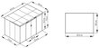 Metalinis įrankių namelis OREGON 9x6 light wood цена и информация | Sodo nameliai, malkinės, pastogės | pigu.lt