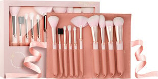 Makiažo šepetėlių rinkinys Revolution PRO - Brush Set x Influencer Overnight Full Beat Brush Set & Roll, 10 vnt. kaina ir informacija | Makiažo šepetėliai, kempinėlės | pigu.lt