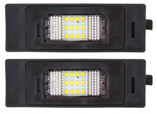 LED valstybinio numerio ženklo žibintų komplektas, AutoTune, skirtas BMW E63 serijos 6, BMW E64 serijos 6, BMW E81 serijos 1, BMW E85 serijos Z4, BMW E87 serijos 1 kaina ir informacija | Automobilių žibintai | pigu.lt