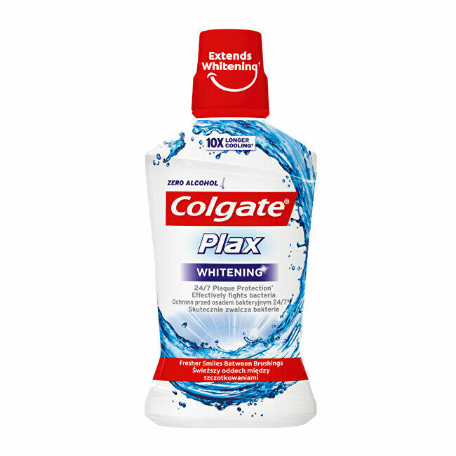 Burnos skalavimo skystis Colgate Plax Whitening, 500 ml kaina ir informacija | Dantų šepetėliai, pastos | pigu.lt