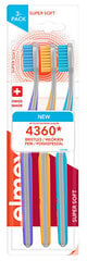 Dantų šepetėlis Elmex Super Soft Multipack, 3 vnt цена и информация | Зубные щетки, пасты | pigu.lt