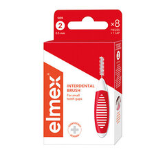 Tarpdančių šepetėlis Elmex ISO 2 - 0,5 mm, 8 vnt цена и информация | Зубные щетки, пасты | pigu.lt