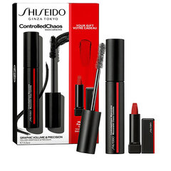 Dekoratyvinės kosmetikos rinkinys Shiseido ControlledChaos: blakstienų tušas, 11.5 ml + lūpų dažai, 2.5 g kaina ir informacija | Akių šešėliai, pieštukai, blakstienų tušai, serumai | pigu.lt